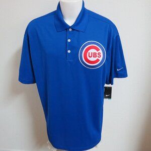 New M-2XL Blue Nike Dri-Fit Mens db Poly #D76 Polo Shirt